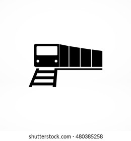 train vector icon, vector best flat icon, EPS