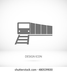 train vector icon, vector best flat icon, EPS