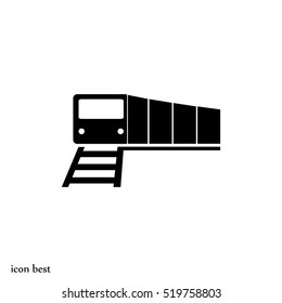train vector icon, vector best flat icon, EPS