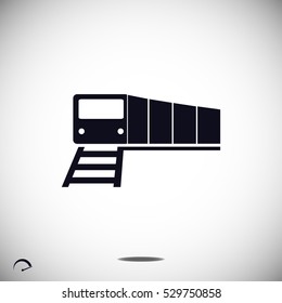 train vector icon, vector best flat icon, EPS