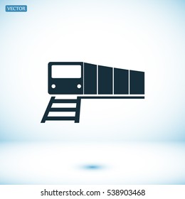 train vector icon, vector best flat icon, EPS