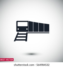 train vector icon, vector best flat icon, EPS
