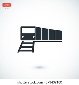 train vector icon, vector best flat icon, EPS