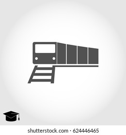 train vector icon, vector best flat icon, EPS