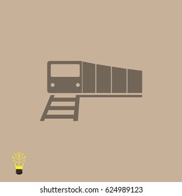 train vector icon, vector best flat icon, EPS