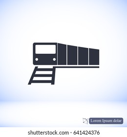 train vector icon, vector best flat icon, EPS