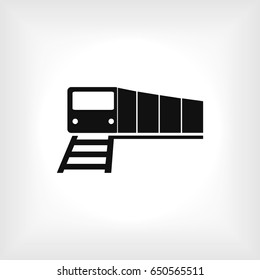 train vector icon, vector best flat icon, EPS