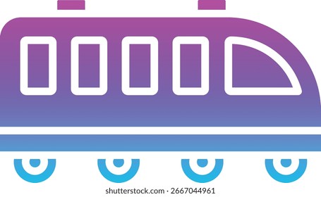 Icono de Vector de tren. Se puede utilizar para aplicaciones de impresión, móviles y de Web.