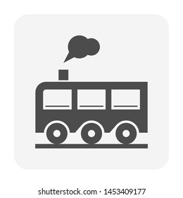 Train vector icon design for transportation concept design.