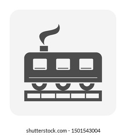 Train vector icon design for transportation concept design.