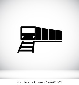 train vector icon, EPS