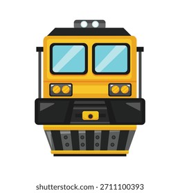 Train vector icon illustration, train clip art, clip art train, flat cartoon style, isolated on white background
