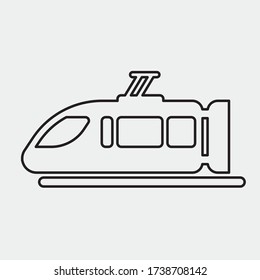 train vector icon illustration sign
