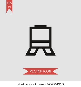 Train vector icon, illustration symbol