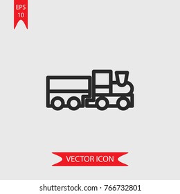 Train vector icon, illustration symbol