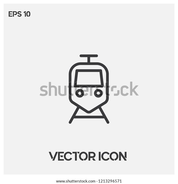 Train vector icon illustration.Flat subway icon\
vector.Premium quality.