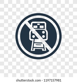 Train vector icon isolated on transparent background, Train transparency logo concept