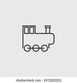 train vector icon railway transport