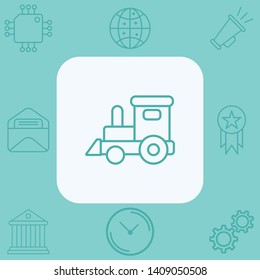Train vector icon sign symbol