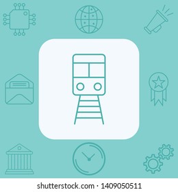 Train vector icon sign symbol
