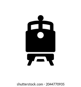 Train vector icon. tram illustration sign. travel symbol. public transport logo.