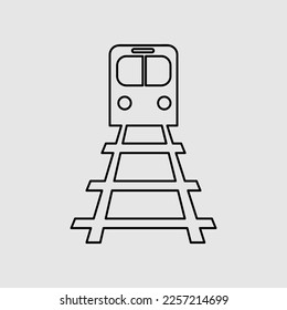 Train vector icon trendy style illustration on white background