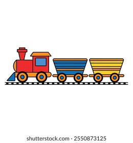 A train Vector illustration design 