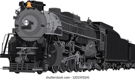 Train Vector illustration isolated on white full editable format resize able without losing quality