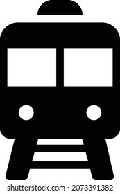 ilustración del vector de tren en un fondo transparente. Símbolos de calidad premium. Icono vector glifos para concepto y diseño gráfico.