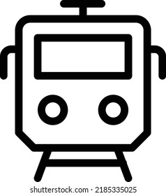 train  Vector illustration on a transparent background. Premium quality symmbols. Thin line vector icons for concept and graphic design.