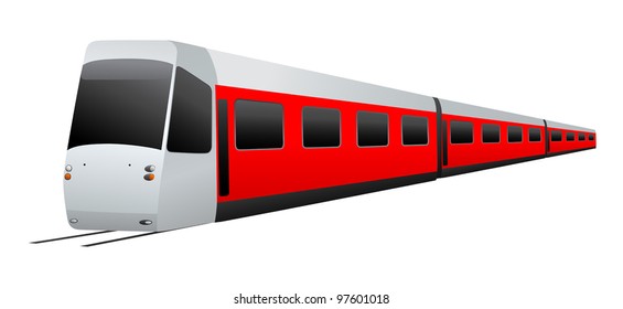 Train. Vector illustration on white background