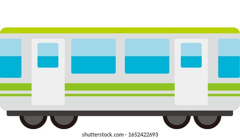 Icono del vehículo, ilustración del vector del tren