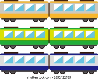 Train vector illustration, vehicle icon　