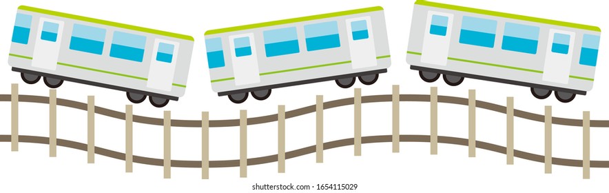Train vector illustration, vehicle icon　