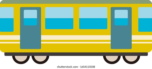 Train vector illustration, vehicle icon　