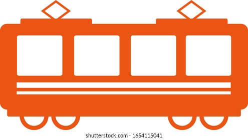 Train vector illustration, vehicle icon　