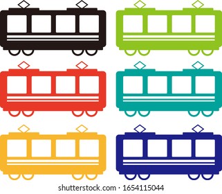 Train vector illustration, vehicle icon　