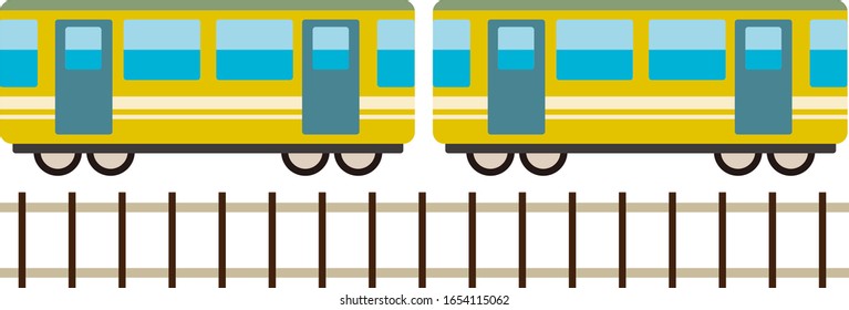 Abbildung der Vektorillustration des Zuges, Fahrzeugsymbol