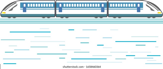 Train vector illustration, vehicle icon . 
Shinkansen vector illustration