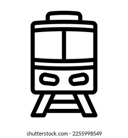 Train Vector Line Icon Design