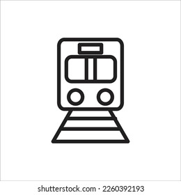 nuevo icono de la línea vectorial del tren