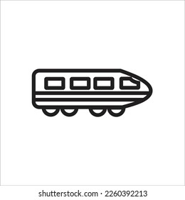nuevo icono de la línea vectorial del tren