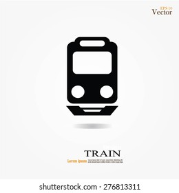 train vector on gray background .Transport icons,transportation vector illustration 