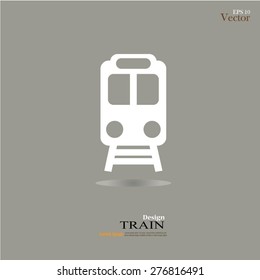 train vector on gray background .Transport icons,transportation vector illustration 
