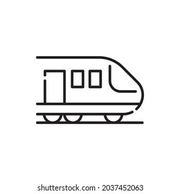 Train Vector Outline Icon Style Illustration Stock Vector (Royalty Free ...