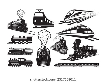 Train Vector For Print