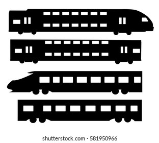 Train vector set illustration