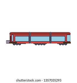 Train vehicle isolated