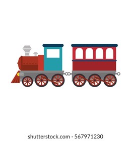 train vehicle isolated icon