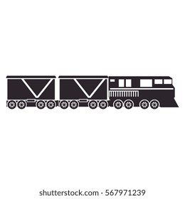 train vehicle isolated icon